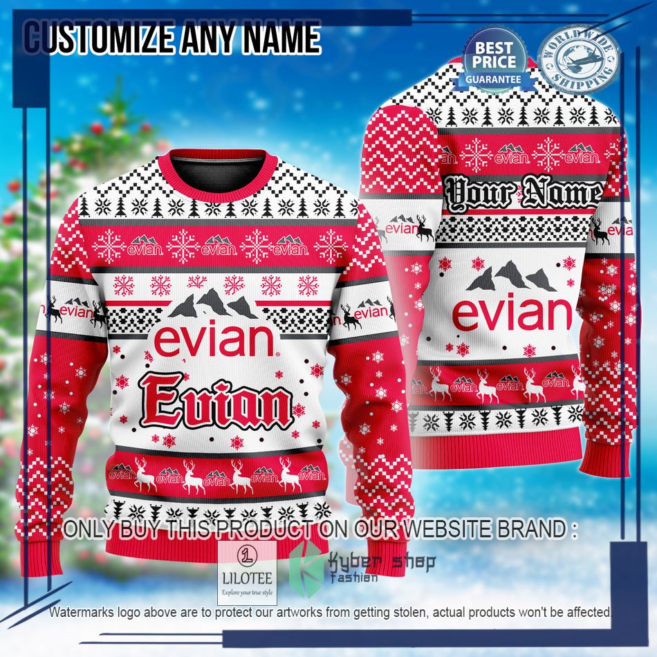 personalized evian ugly christmas sweater 1 61710