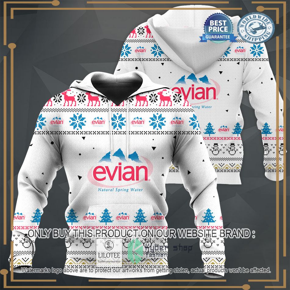 personalized evian white sweater hoodie sweater 1 97809