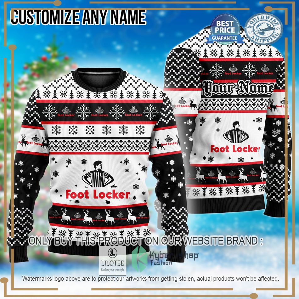 personalized foot locker custom ugly christmas sweater 1 91178