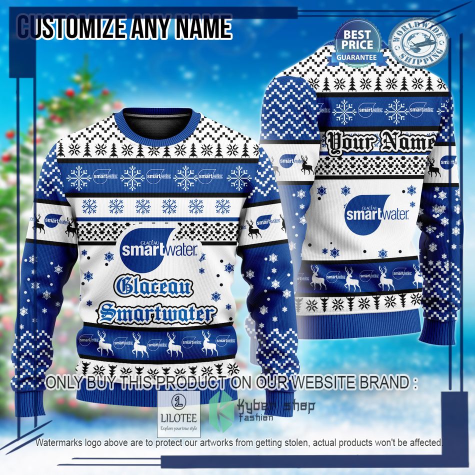 personalized glaceau smartwater christmas sweater 1 98628