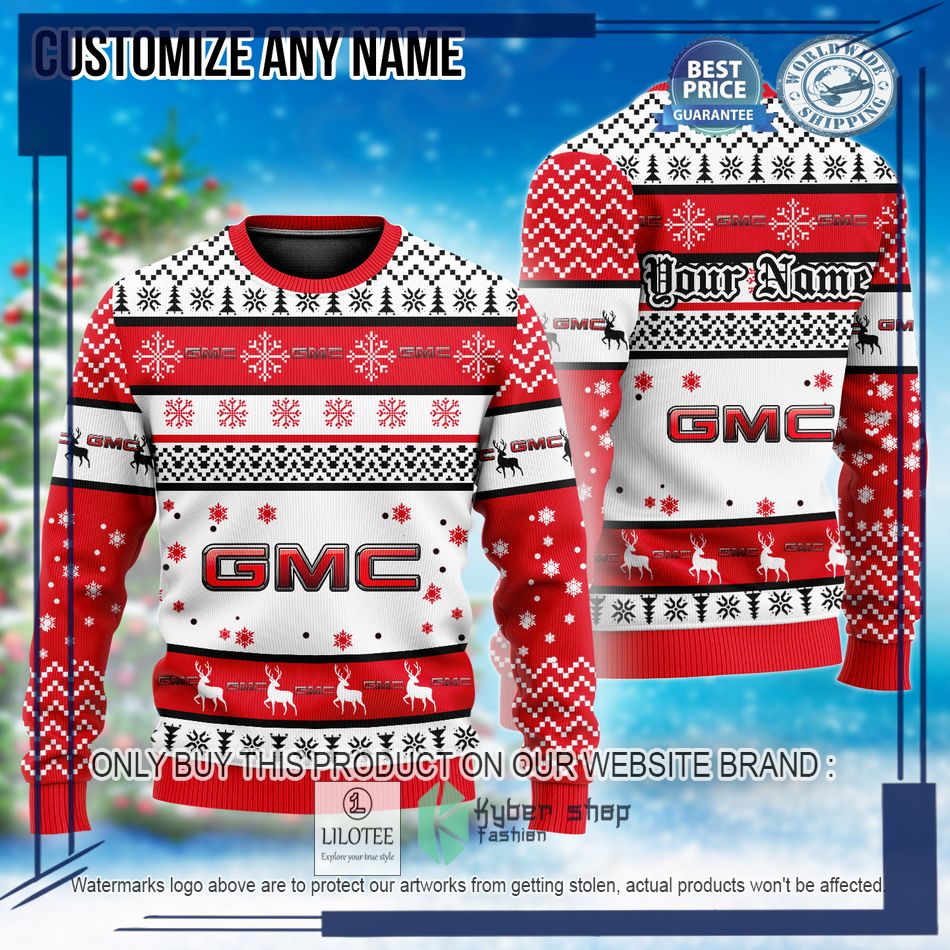 personalized gmc christmas sweater 1 29711
