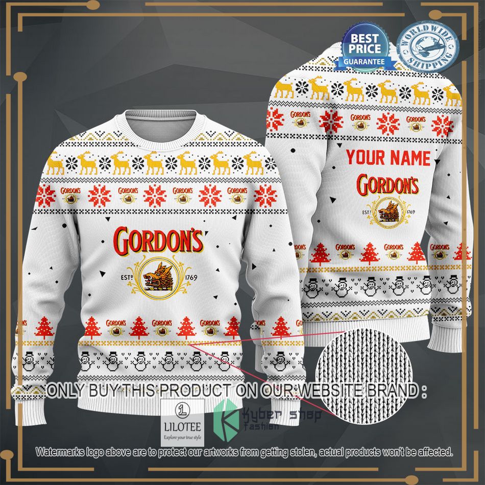 personalized gordons white sweater hoodie sweater 2 59742