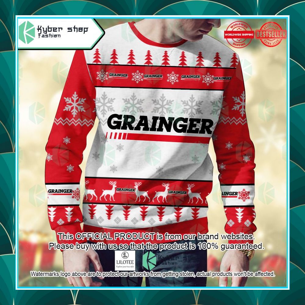 personalized grainger christmas sweater 2 356