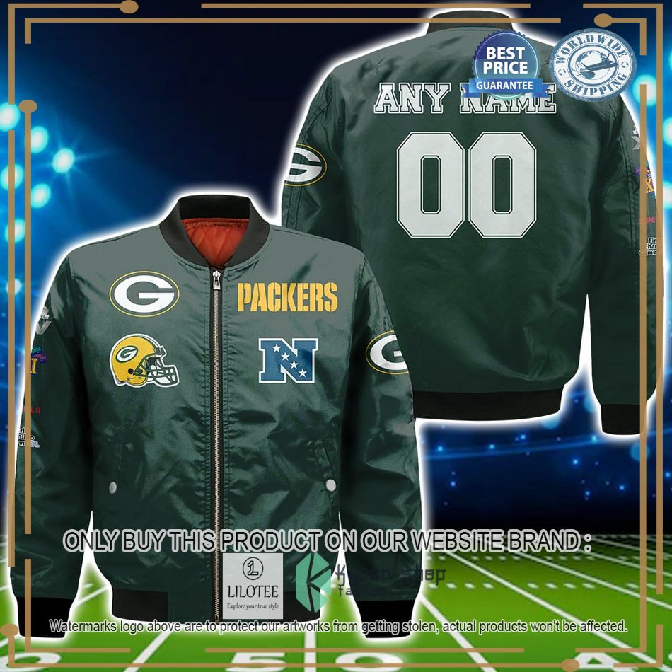 Personalized Green Bay Packers NFL Bomber Jacket - LIMITED EDITION 4