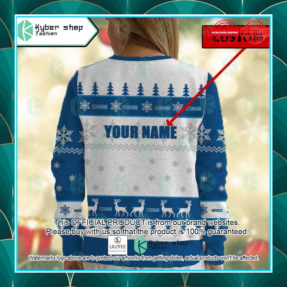 personalized greggs christmas sweater 5 832