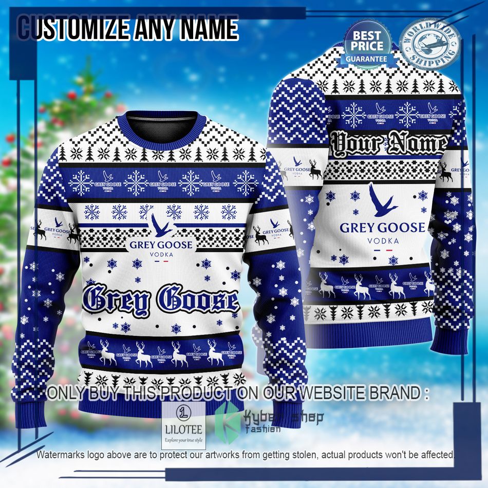 personalized grey goose ugly christmas sweater 1 72909