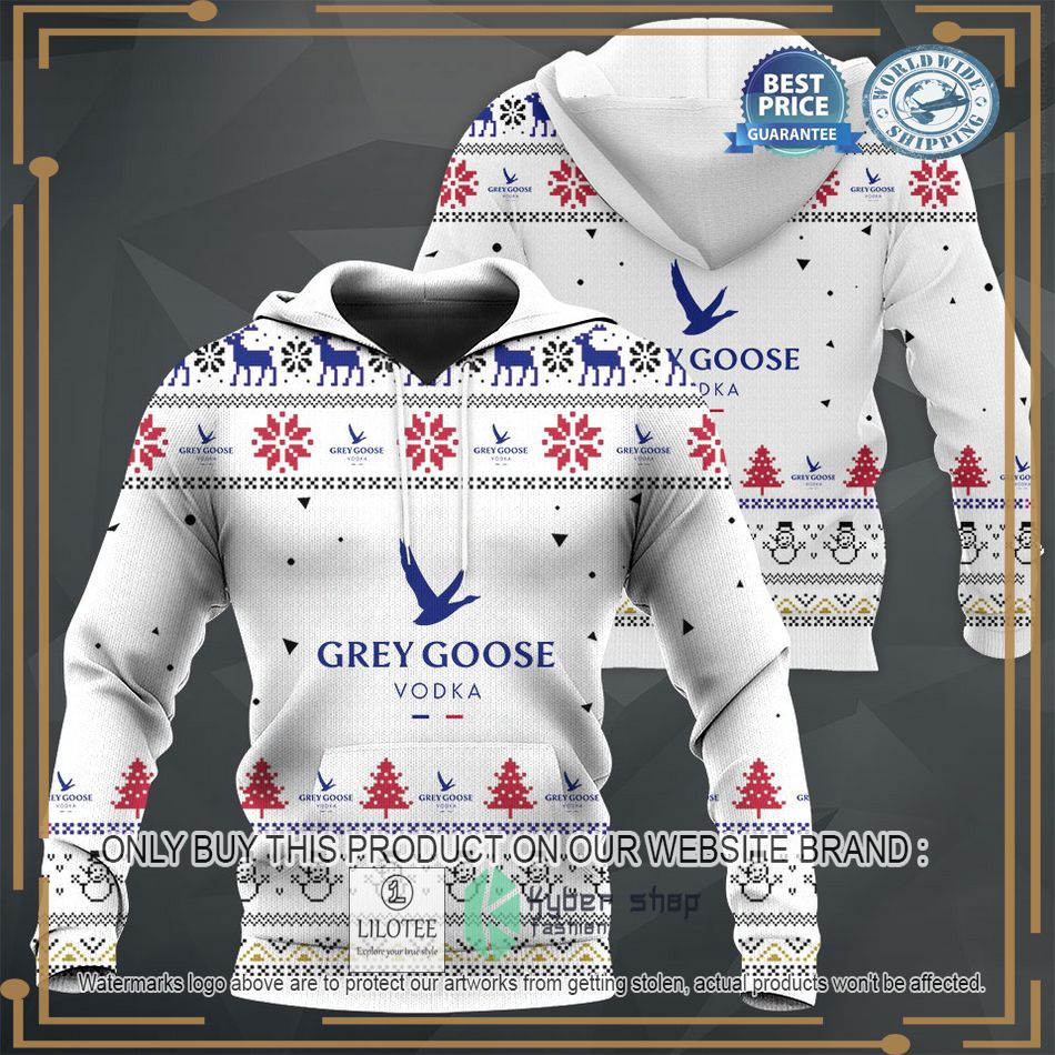 personalized grey goose white sweater hoodie sweater 1 56062
