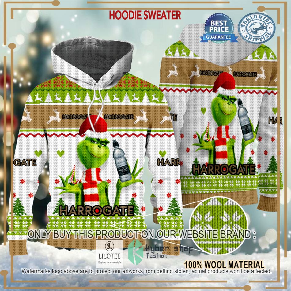 personalized grinch harrogate christmas sweater hoodie sweater 2 90441