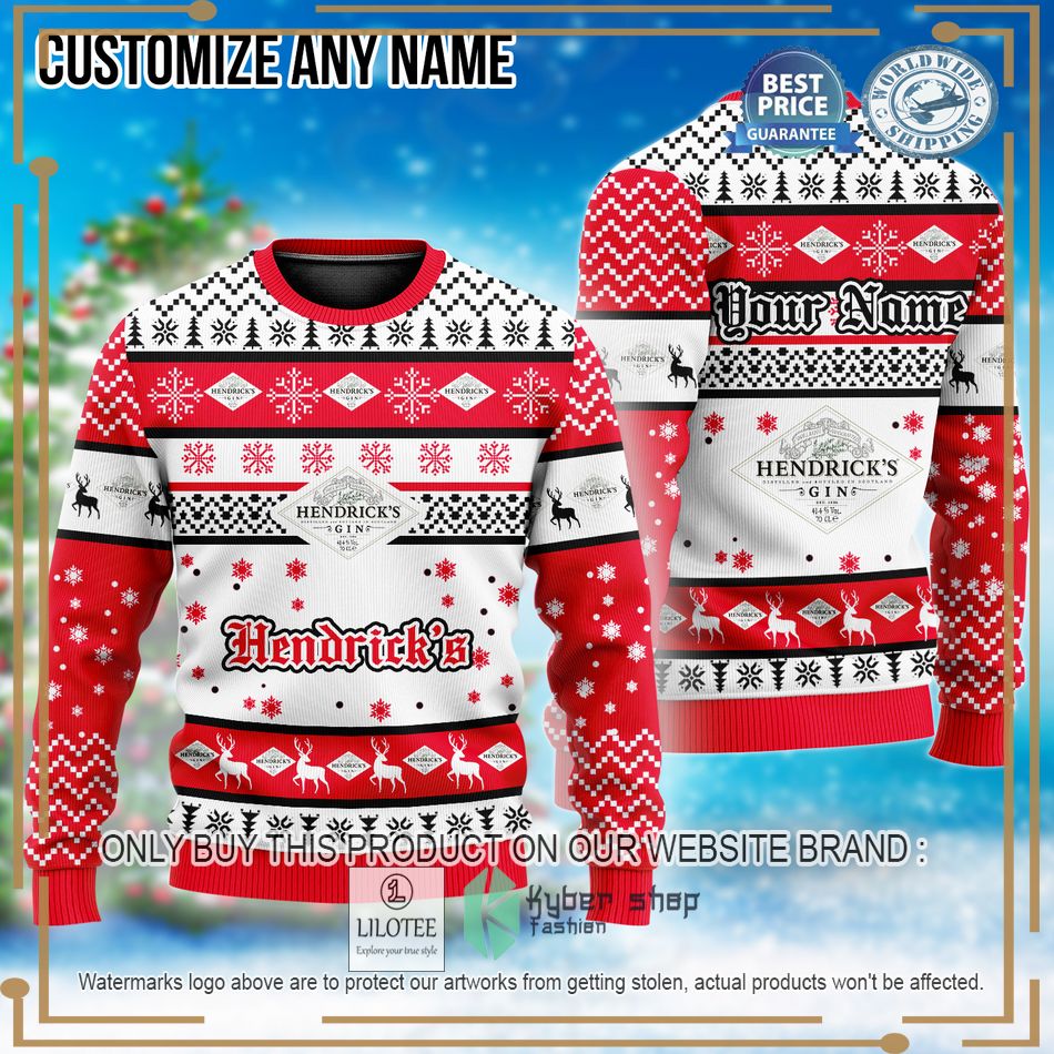 personalized hendricks ugly christmas sweater 1 60345
