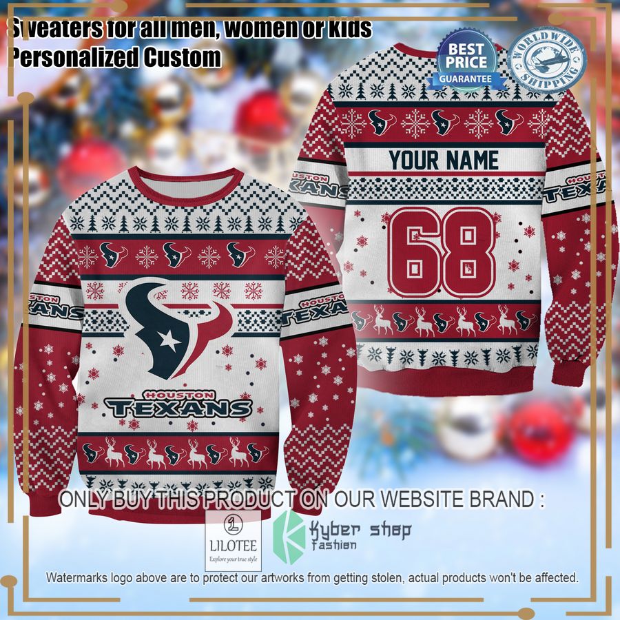 personalized houston texans christmas sweater 1 56116
