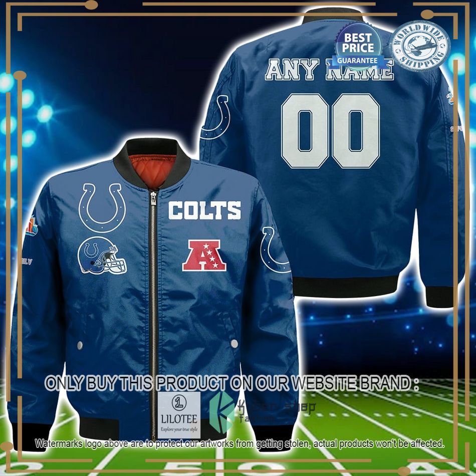 Personalized Indianapolis Colts NFL Bomber Jacket - LIMITED EDITION 4