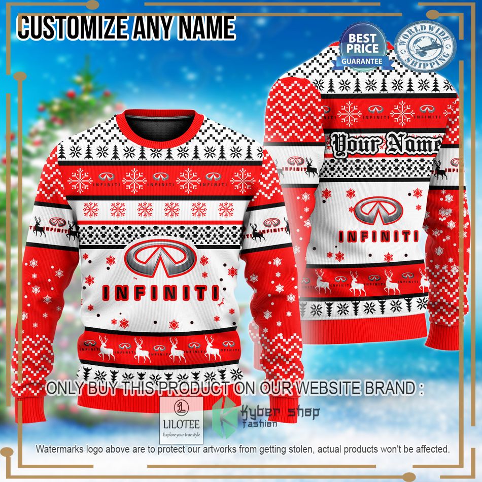 personalized infiniti custom ugly christmas sweater 1 41314