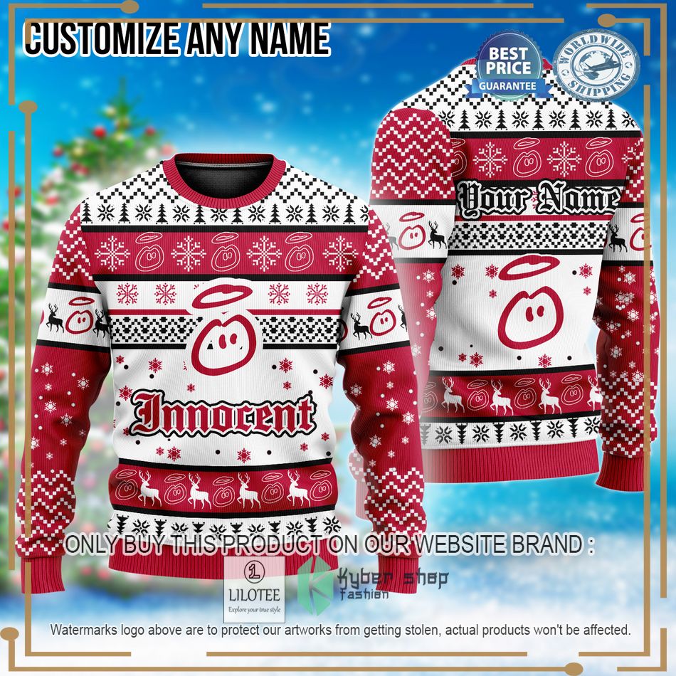 personalized innocent ugly christmas sweater 1 79804
