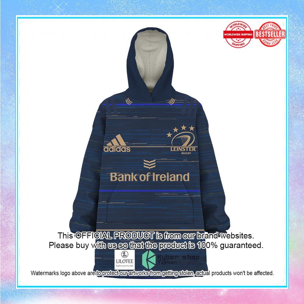 personalized ireland leinster rugby oodie blanket hoodie 5 558