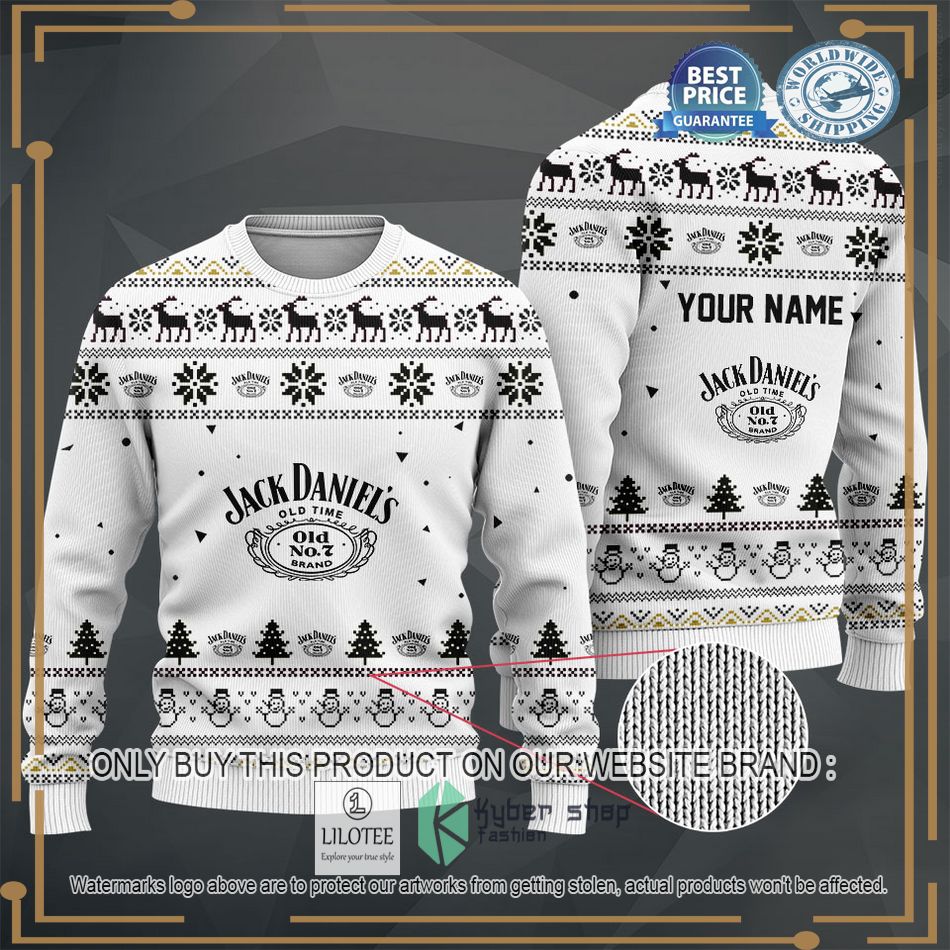 personalized jack daniels white sweater hoodie sweater 2 85353