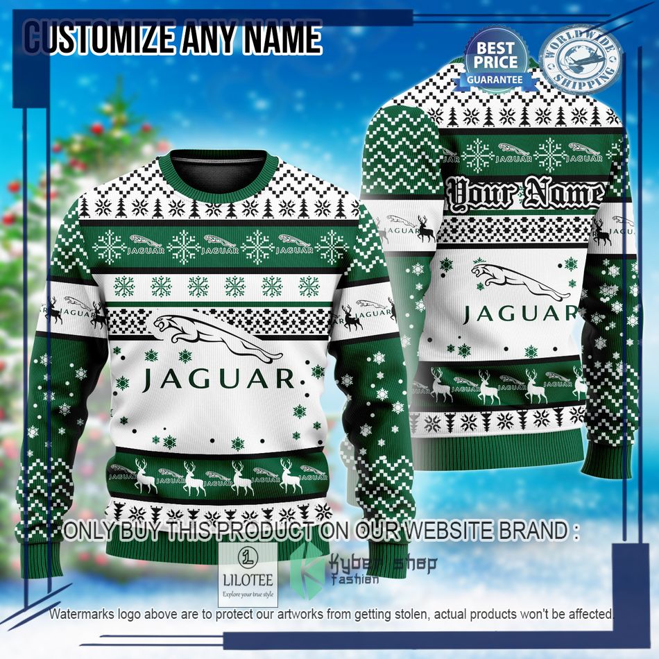 personalized jaguar christmas sweater 1 21768