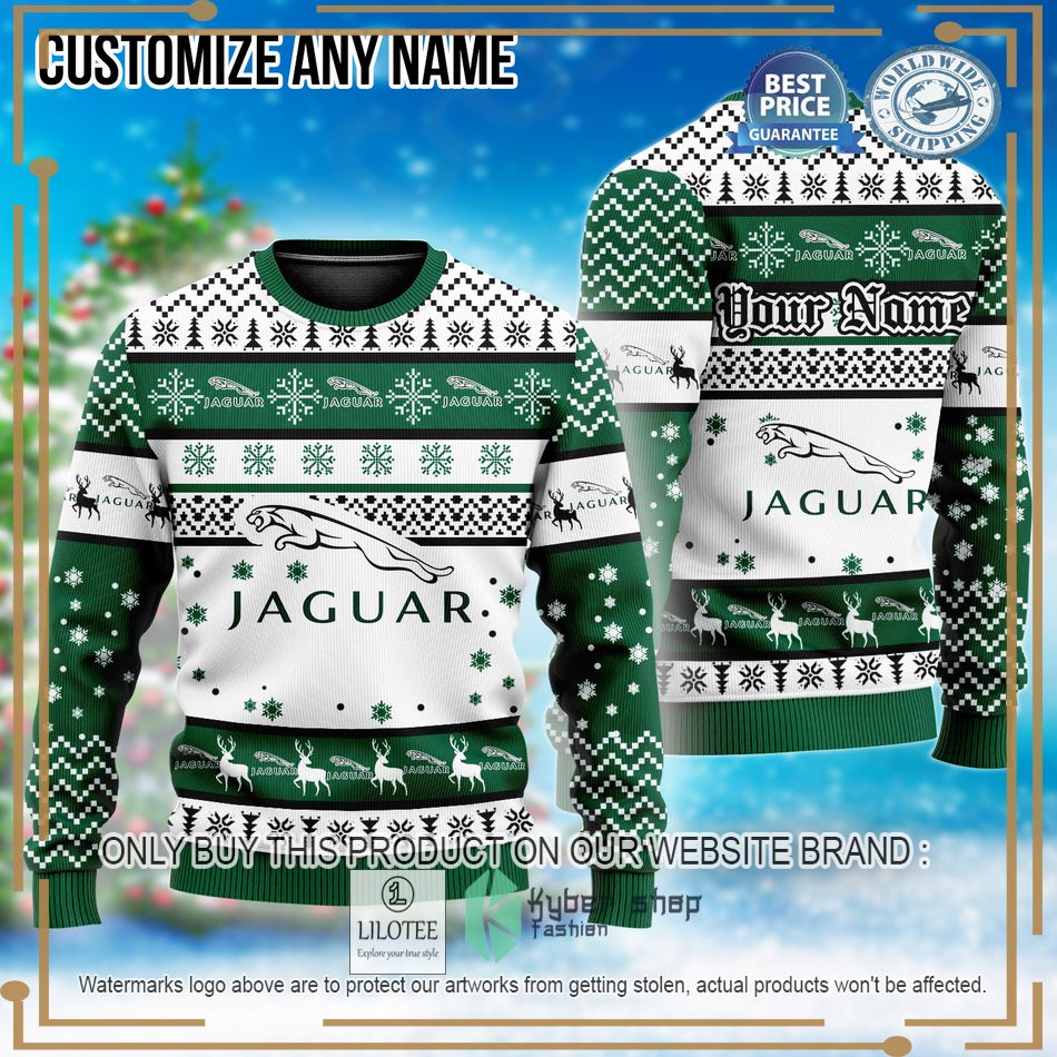 personalized jaguar christmas sweater 1 44326