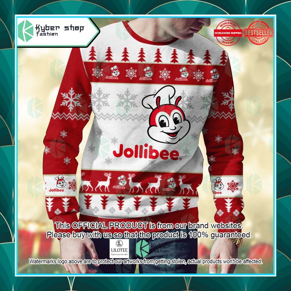 personalized jollibee christmas sweater 2 336