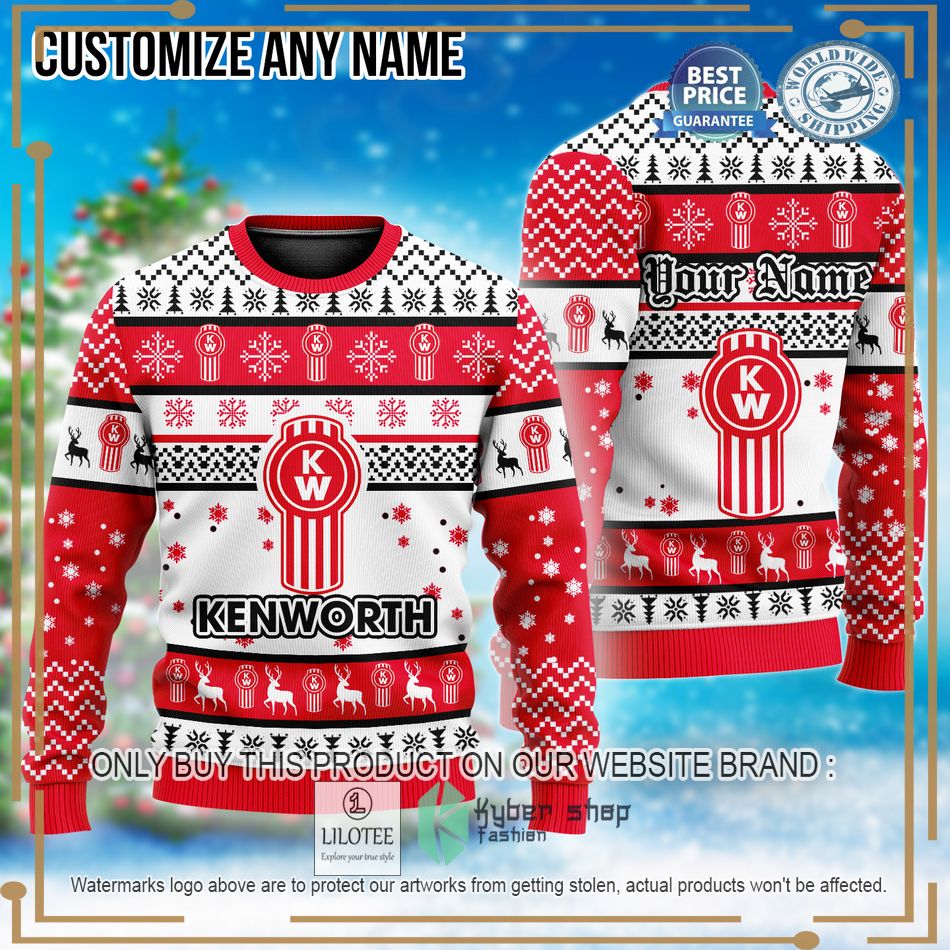 personalized kenworth christmas sweater 1 78698