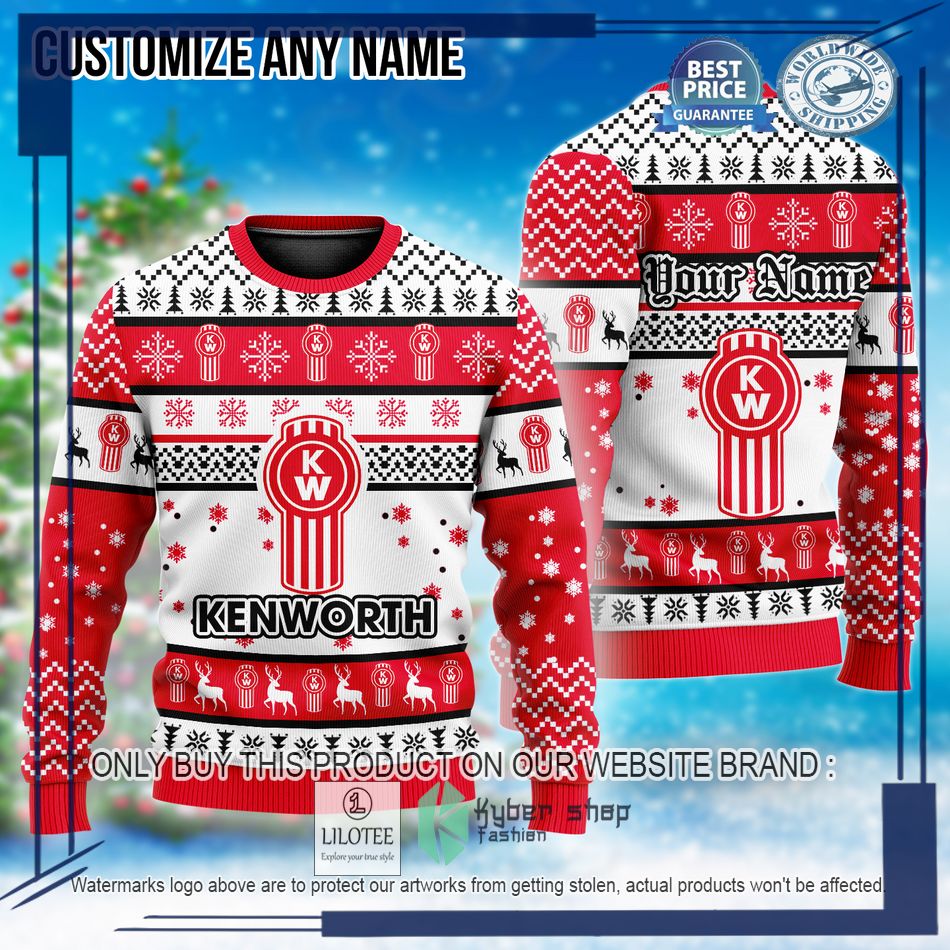 personalized kenworth christmas sweater 1 84847