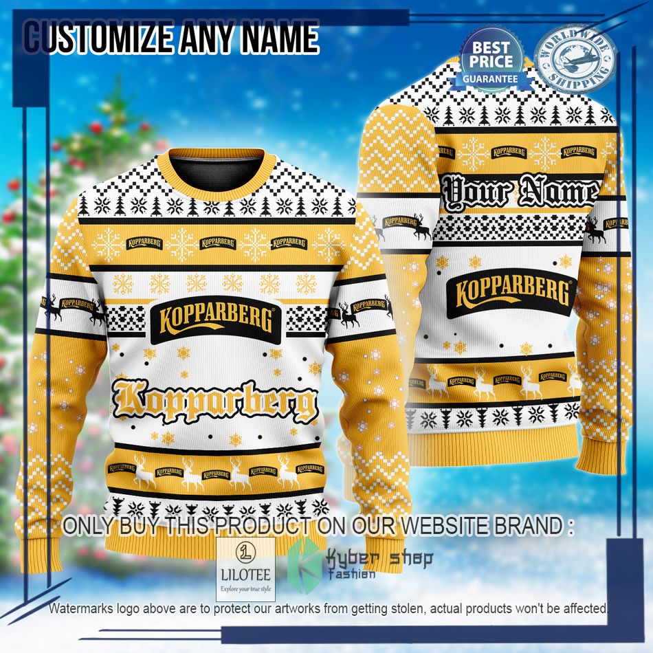 personalized kopparberg ugly christmas sweater 1 17292