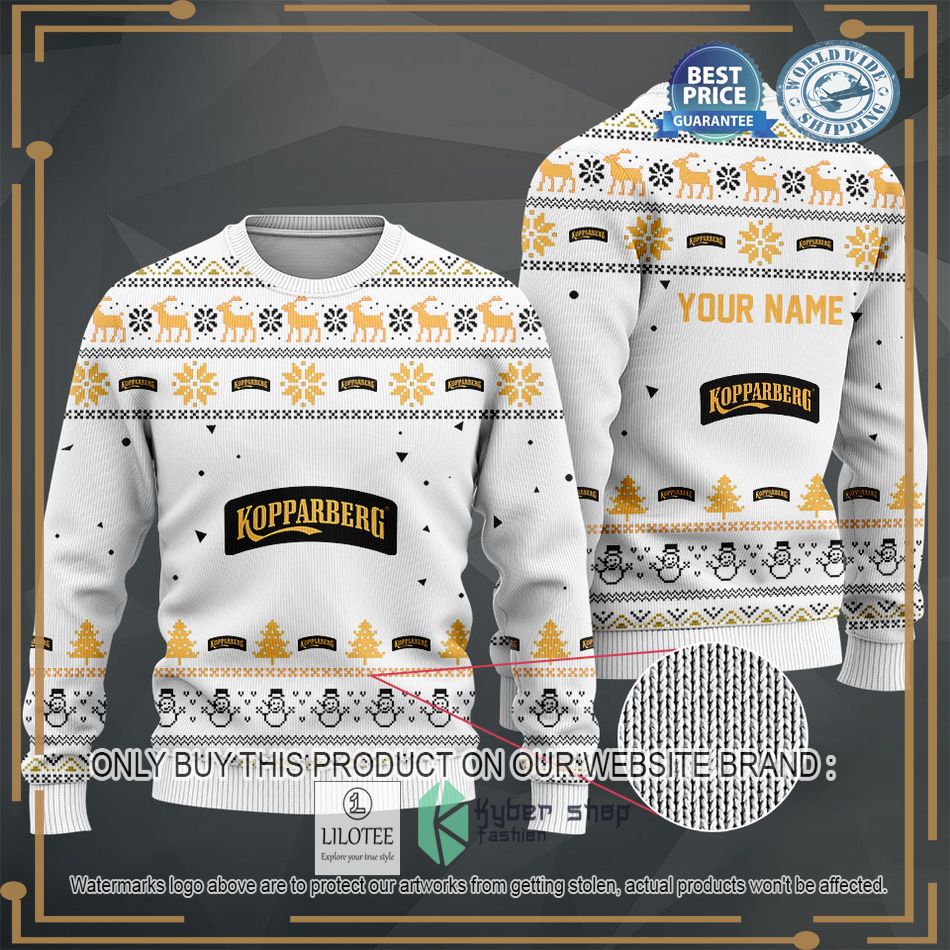 personalized kopparberg white sweater hoodie sweater 2 25163