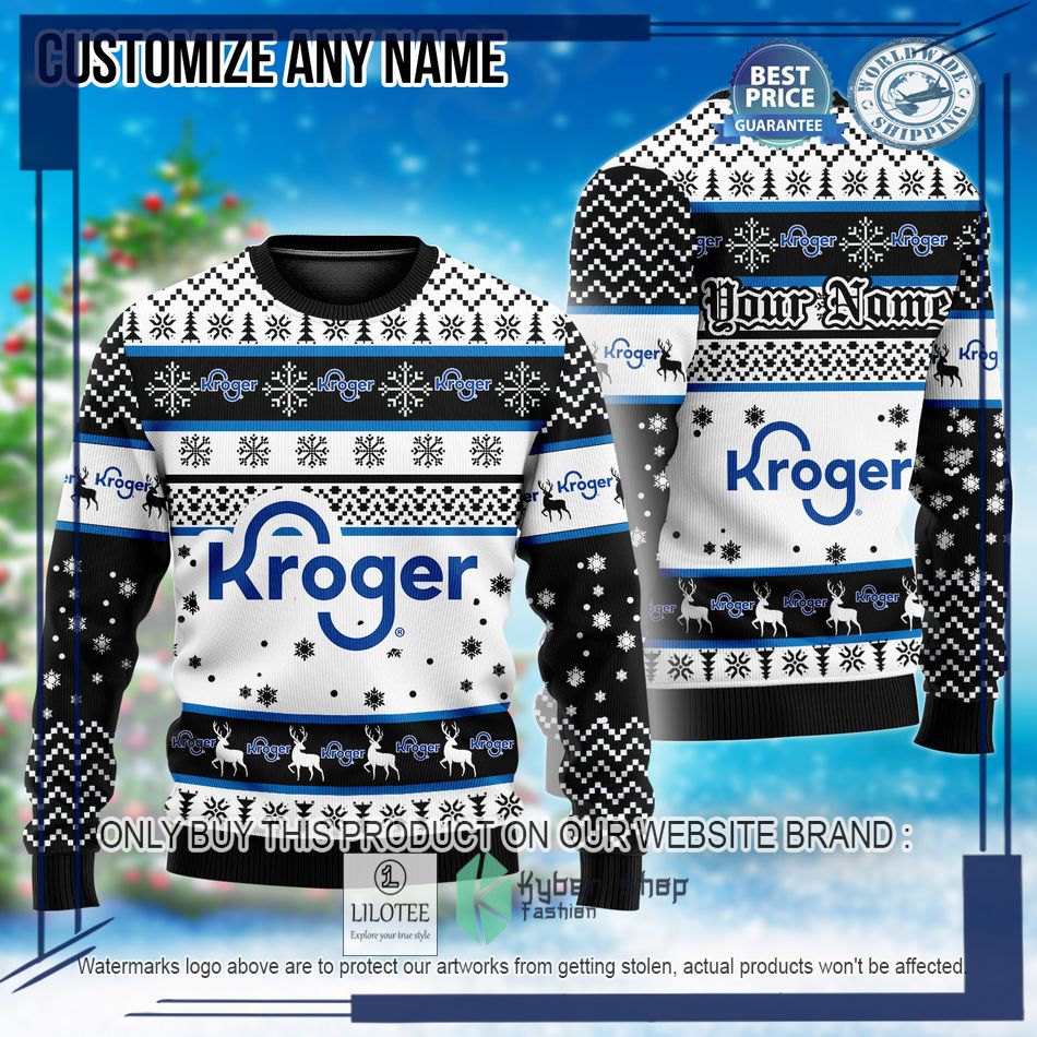 personalized kroger custom ugly christmas sweater 1 29902