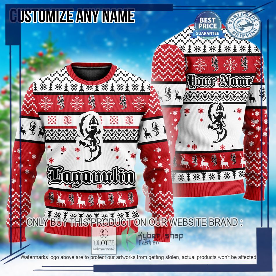 personalized lagavulin christmas sweater 1 88476