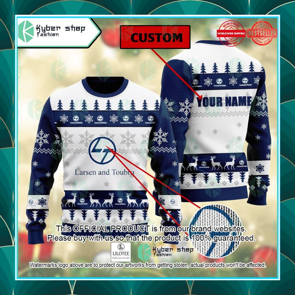 personalized larsen toubro christmas sweater 1 965
