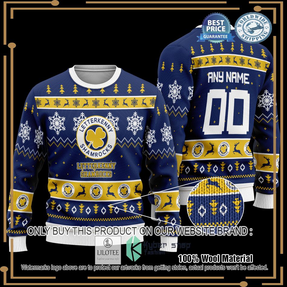 personalized letterkenny hockey blue christmas sweater 1 22075