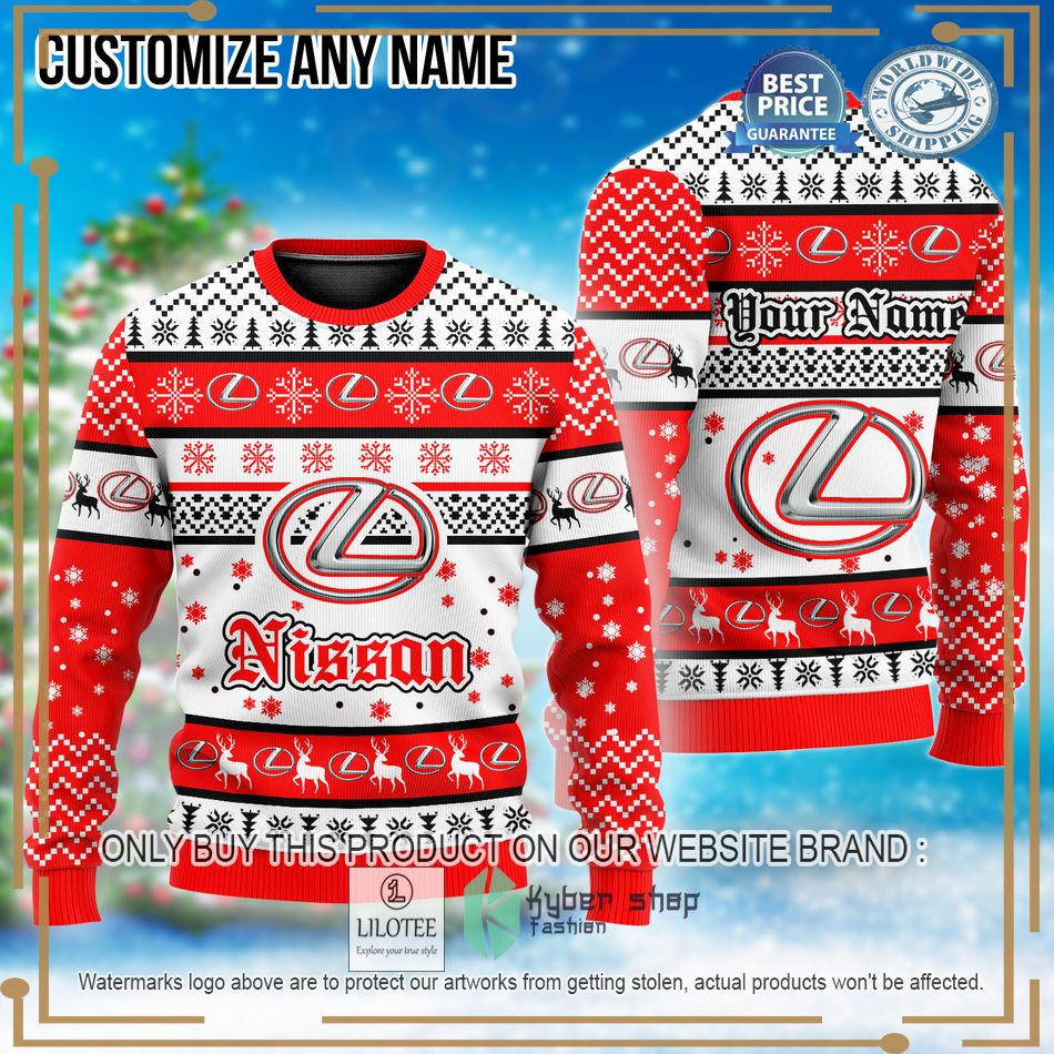 personalized lexus custom ugly christmas sweater 1 32627