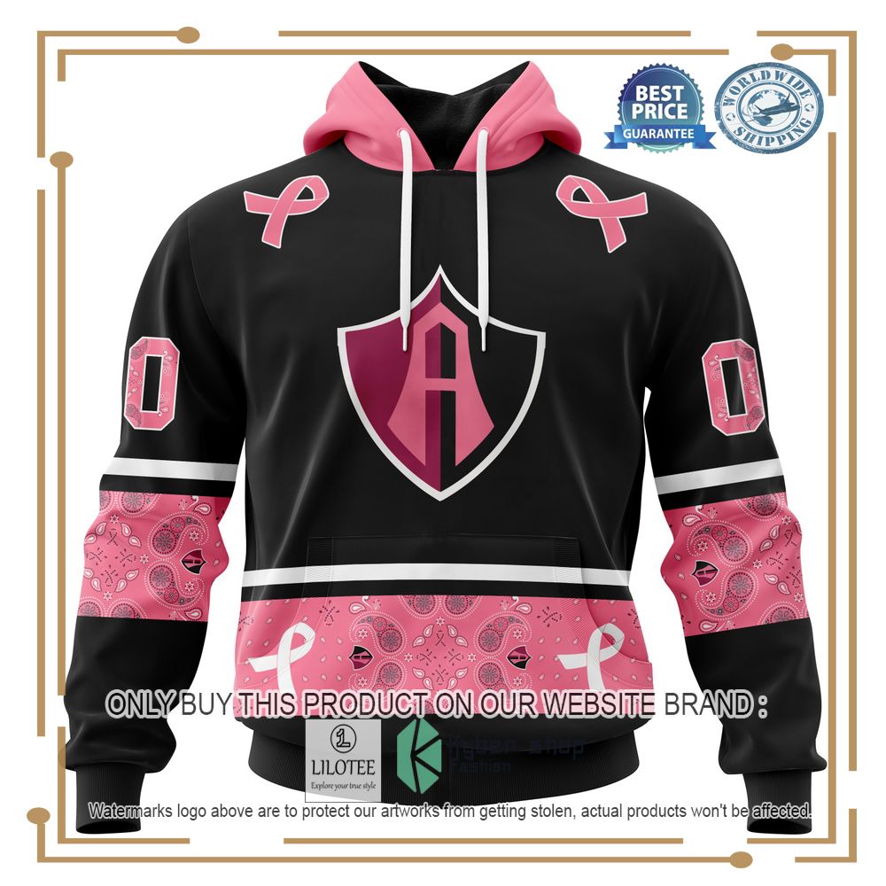 Personalized Liga Mx Atlas Style With Paisley In October We Wear Pink Breast Cancer Hoodie, Shirt 19