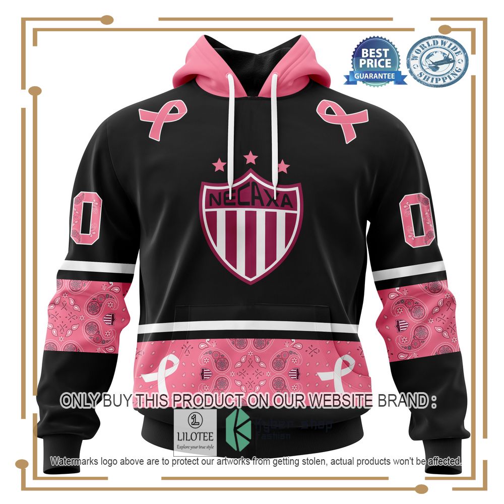 Personalized Liga Mx Club Necaxa Style With Paisley In October We Wear Pink Breast Cancer Hoodie, Shirt 19