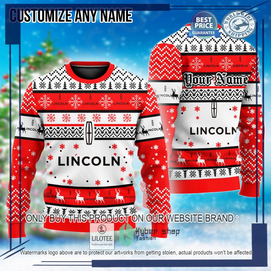 personalized lincoln christmas sweater 1 47765