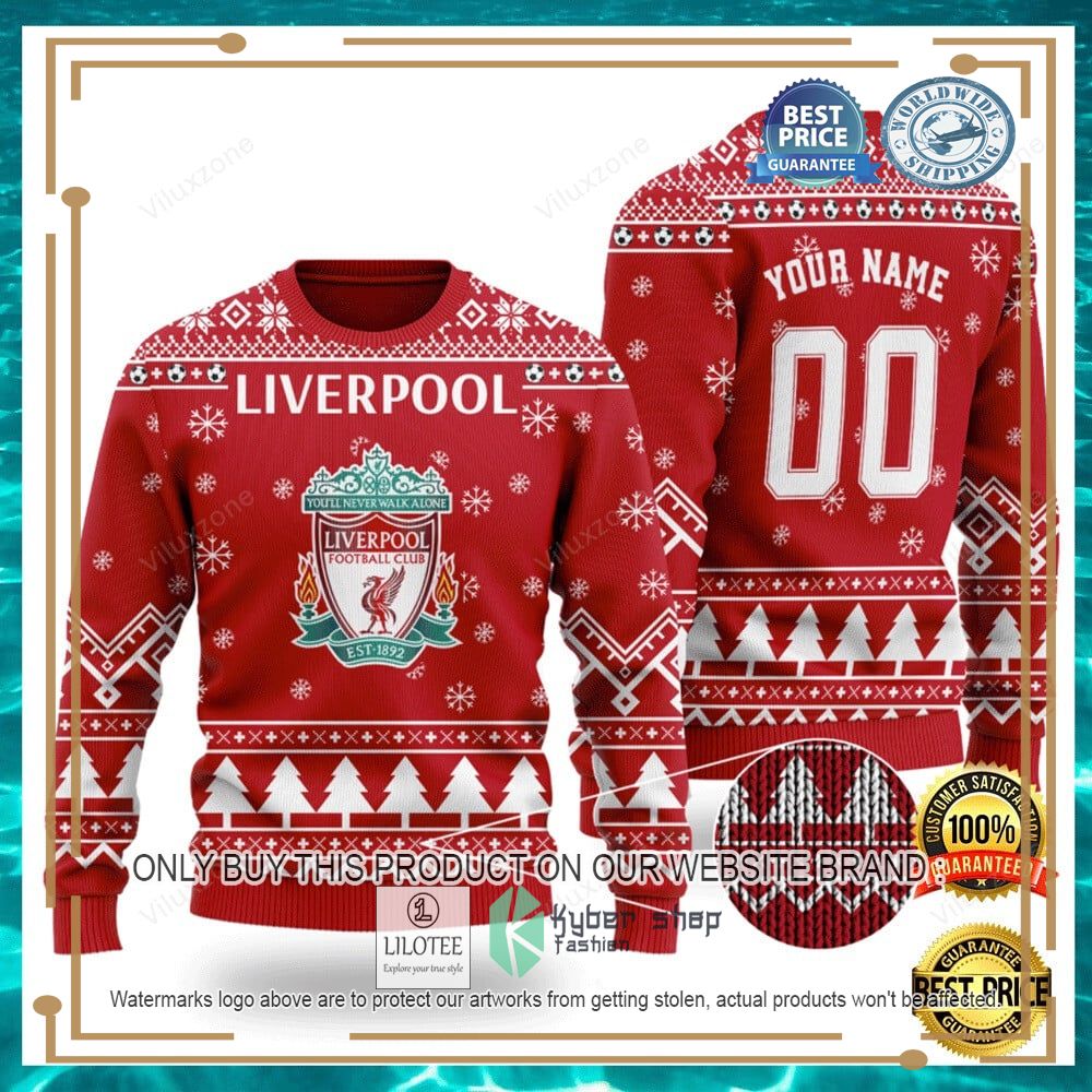 Personalized Liverpool Fc Ugly Christmas Sweater 3