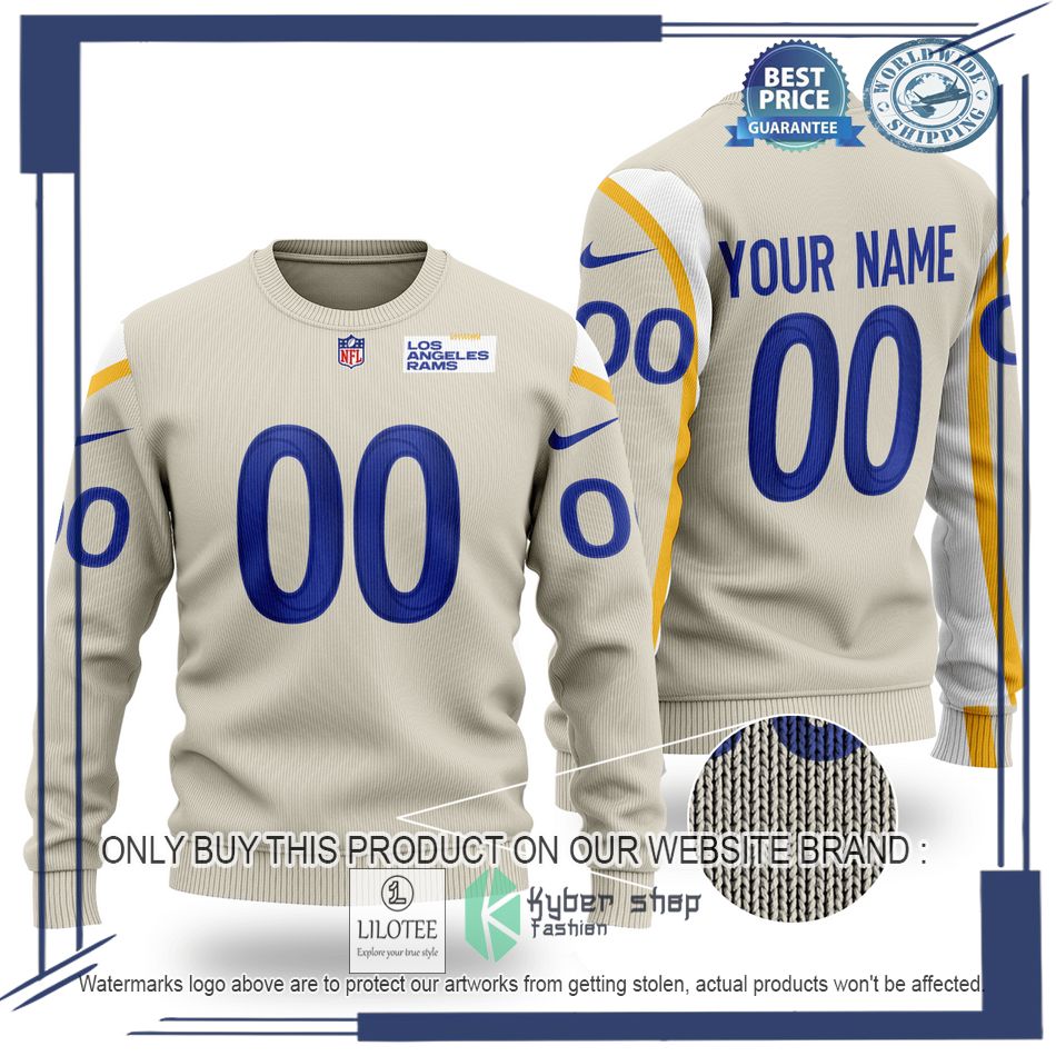 personalized los angeles rams nfl wool sweater 1 65527