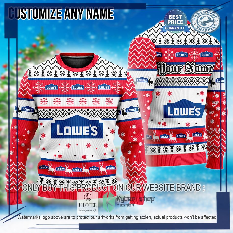 personalized lowes custom ugly christmas sweater 1 19016