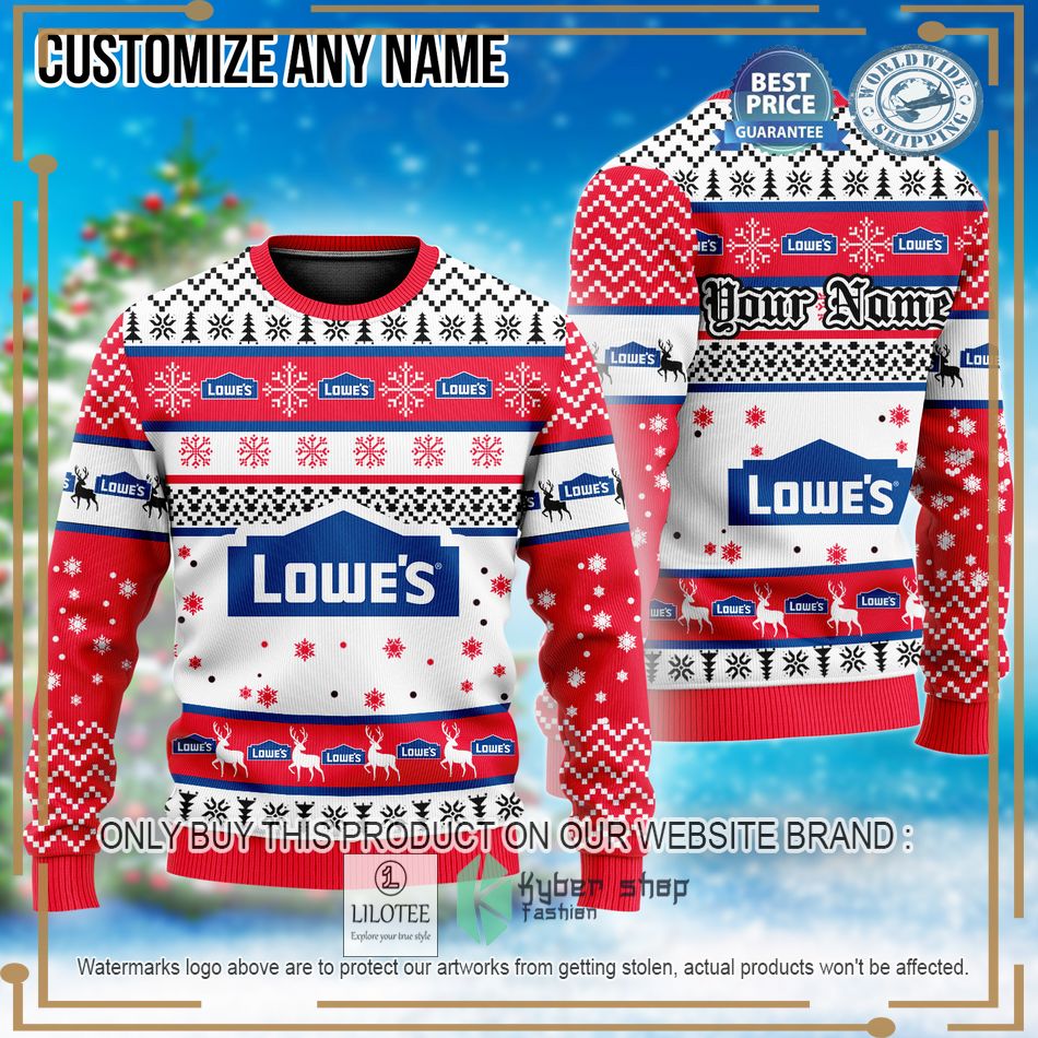 personalized lowes custom ugly christmas sweater 1 40731