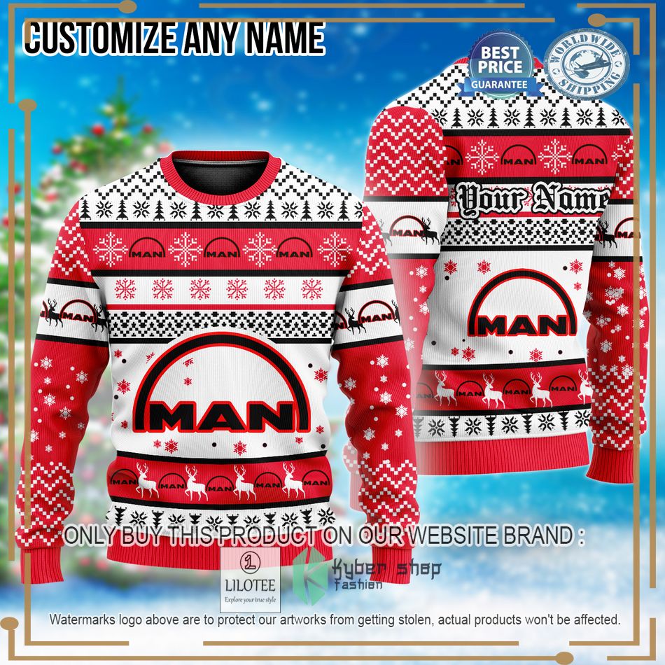 personalized man custom ugly christmas sweater 1 43788