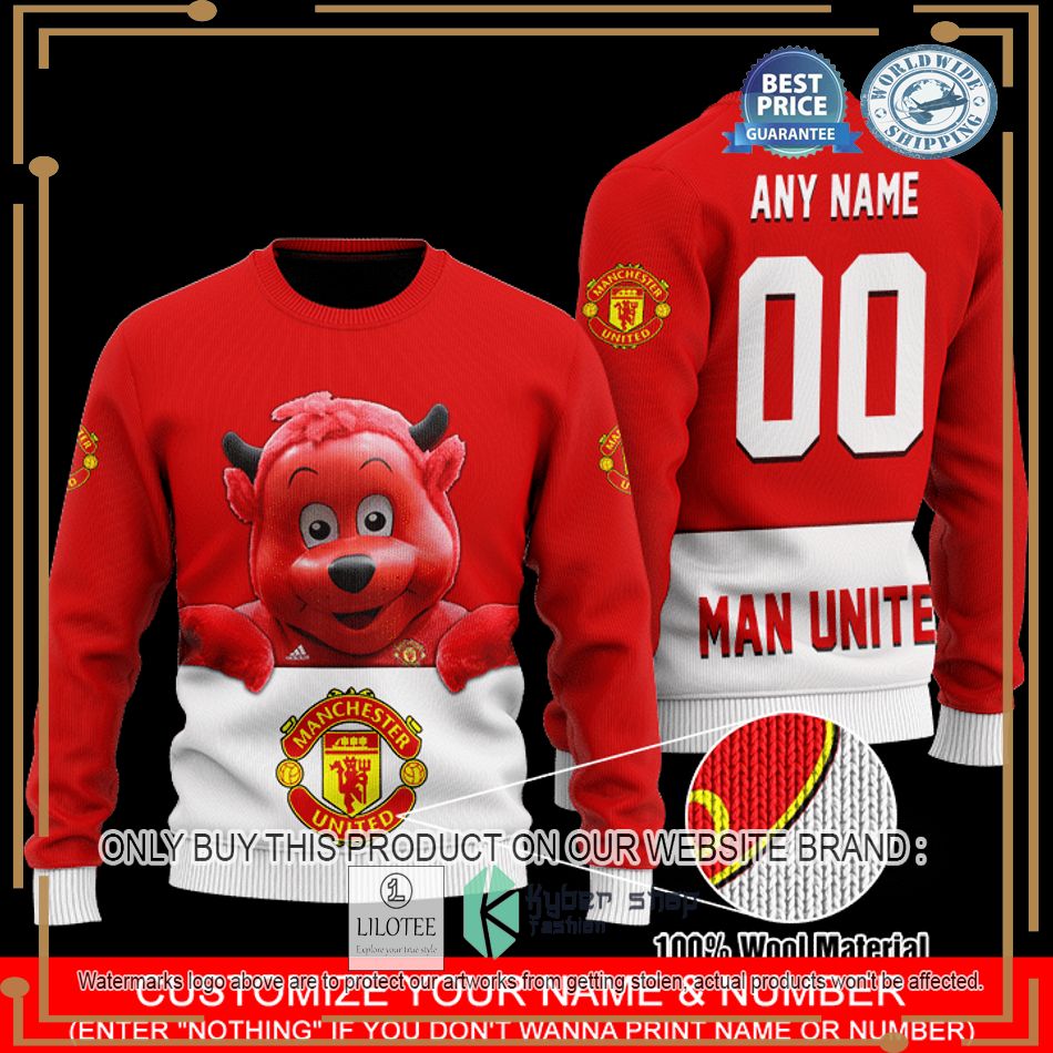 personalized manchester united mascot shirt hoodie 1 85422