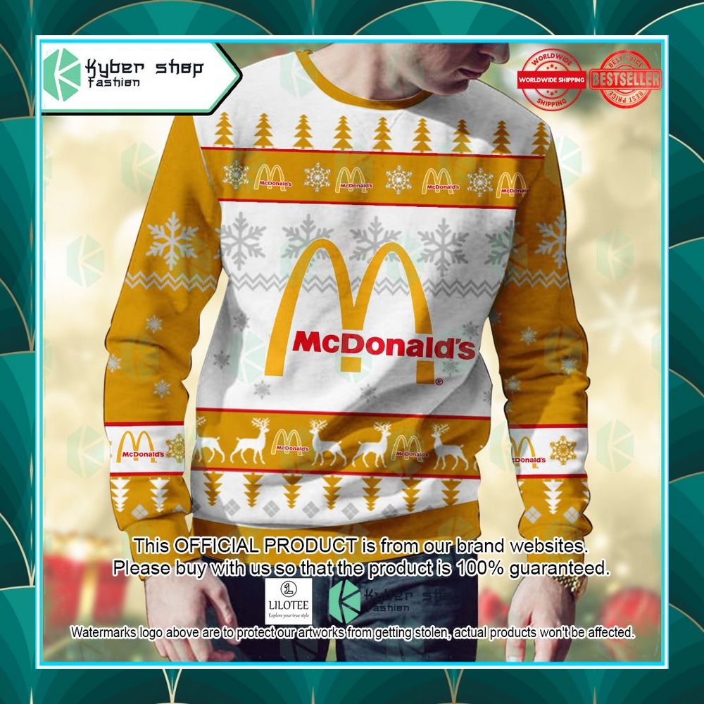 personalized mcdonalds christmas sweater 2 964