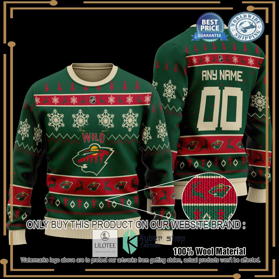 personalized minnesota wild christmas sweater 1 53854