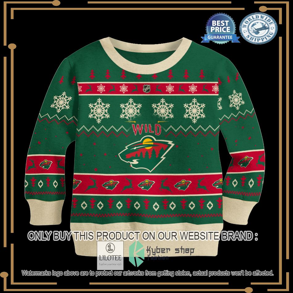 personalized minnesota wild christmas sweater 2 87218