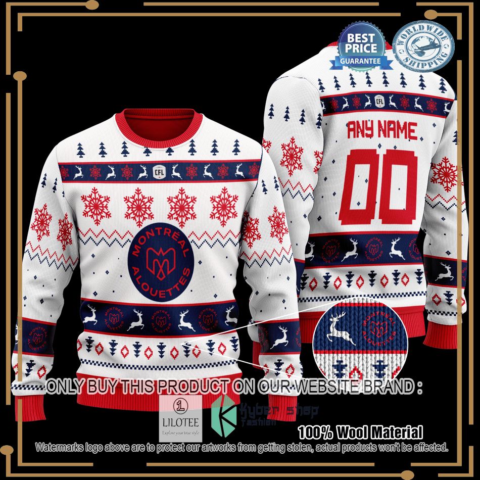 personalized montreal alouettes knitted sweater 1 66651