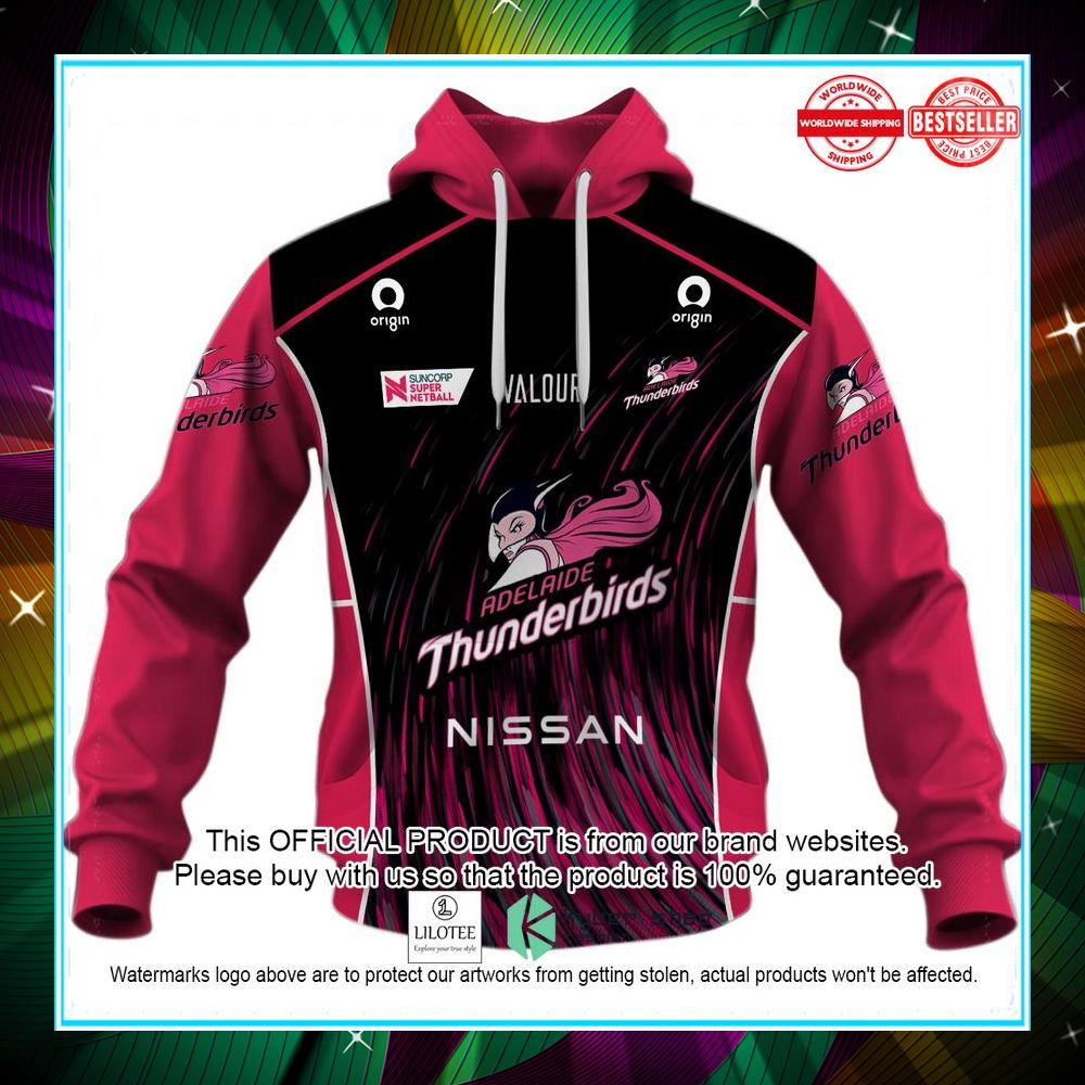 personalized netball adelaide thunderbirds jersey 2022 hoodie shirt 2 472