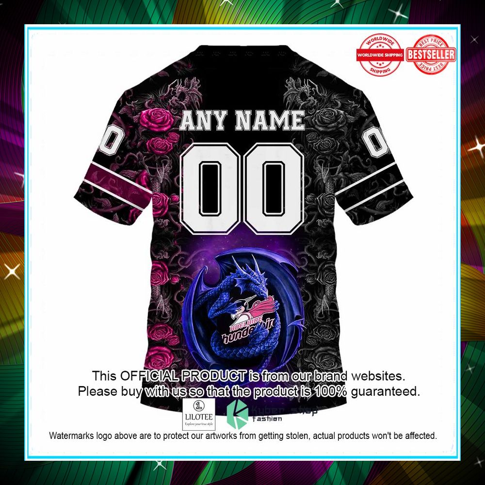 personalized netball au adelaide thunderbirds rose dragon hoodie shirt 7 884