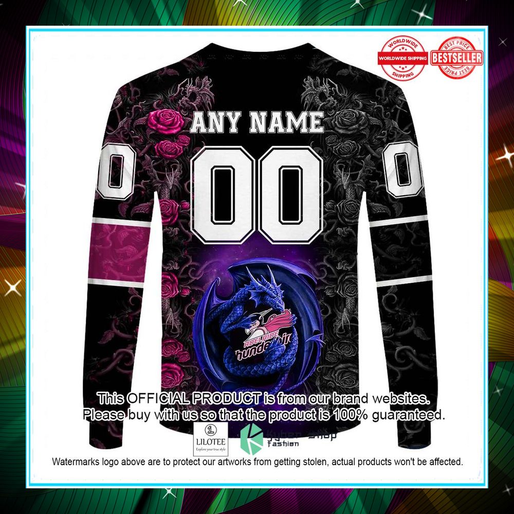 personalized netball au adelaide thunderbirds rose dragon hoodie shirt 8 736