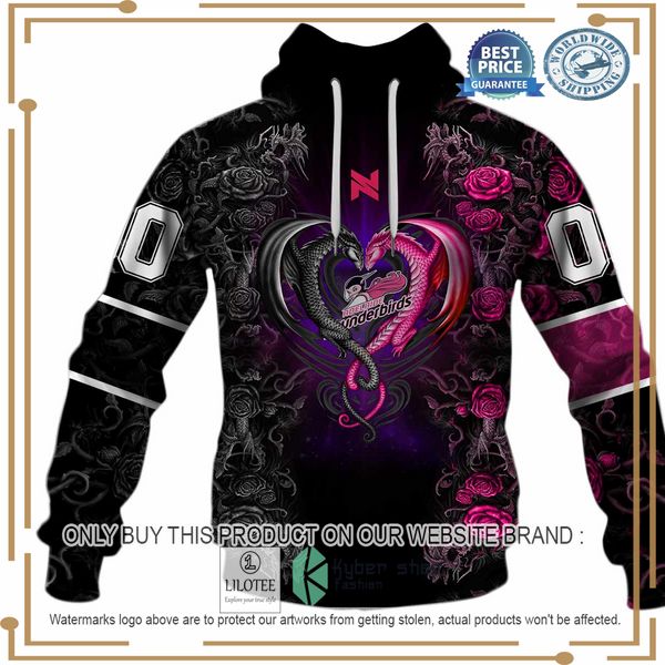personalized netball au adelaide thunderbirds rose dragon shirt hoodie 2 66919