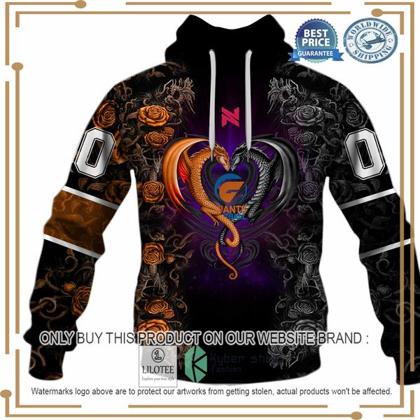 personalized netball au giants rose dragon shirt hoodie 2 44940