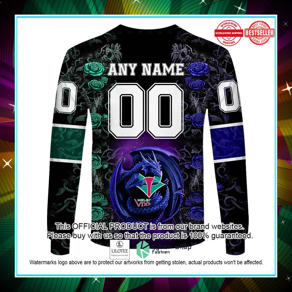 personalized netball au melbourne vixens rose dragon hoodie shirt 8 397